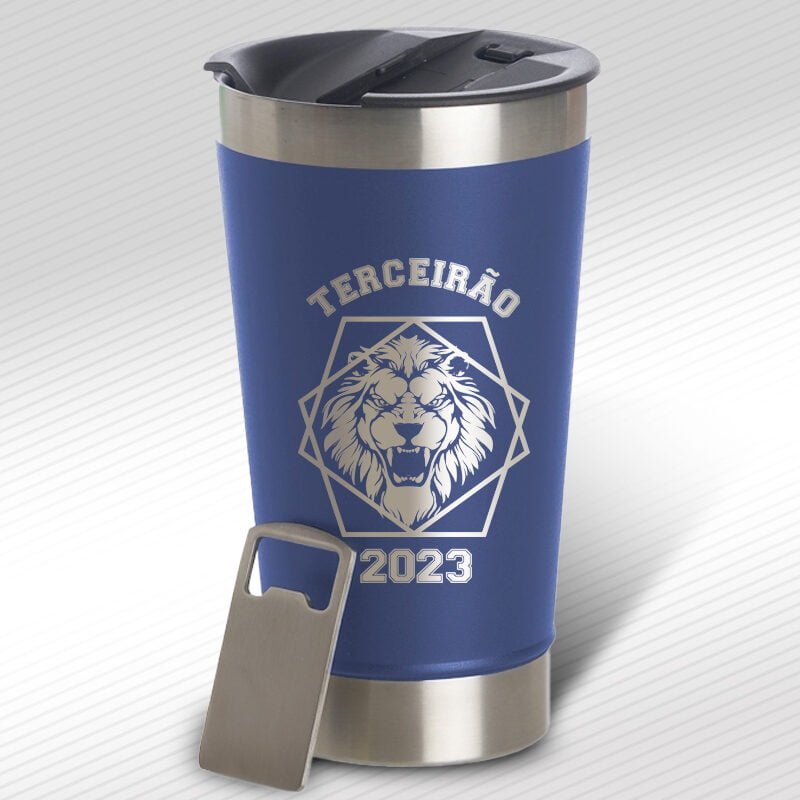 Copo Térmico Com Tampa e Abridor